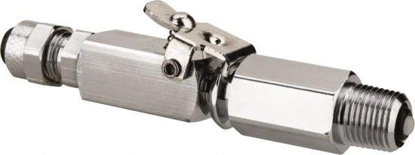 Parker - 1/4" OD, Double End Shutoff Pipe - 150 Max Working psi, 0 to 150°F, - Industrial Tool & Supply