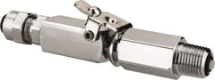 Parker - 1/4" OD, Double End Shutoff Pipe - 150 Max Working psi, 0 to 150°F, - Industrial Tool & Supply