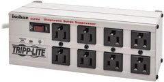 Tripp-Lite - 8 Outlets, 120 VAC15 Amps, 25' Cord, Power Outlet Strip - Floor, Keyhole Mount, 5-15 NEMA Configuration, 3-1/2" Strip - Industrial Tool & Supply