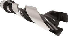 Allied Machine and Engineering - Series 29, 29 to 31.99mm Diam, 32mm Diam Straight Shank with Flange, Helical Flute Spade Drill - 159.9mm Max Depth, 200.1mm Body Length, 260.1mm OAL, Standard Length, Through Coolant - Industrial Tool & Supply