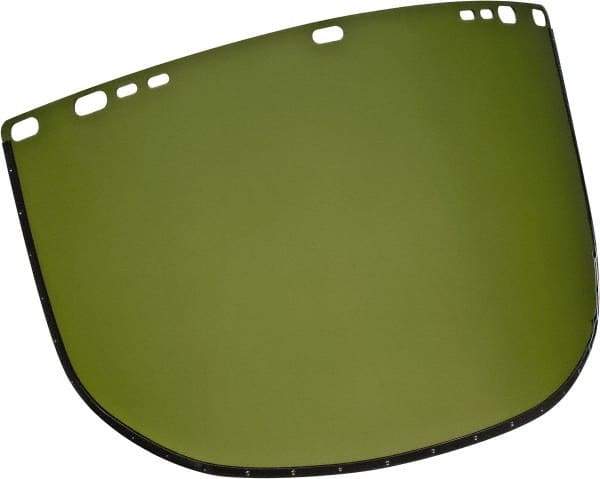 Jackson Safety - Green Acetate Face Shield - 9" High x 15-1/2" Wide x 1.01mm Thick, Compatible with Jackson 170-B Headgear - Industrial Tool & Supply