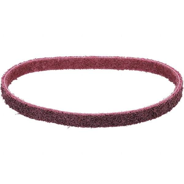 Dynabrade - 1/2" Wide x 12" OAL, Aluminum Oxide Abrasive Belt - Aluminum Oxide, Medium, Nonwoven, Cloth Backing, Wet/Dry - Industrial Tool & Supply
