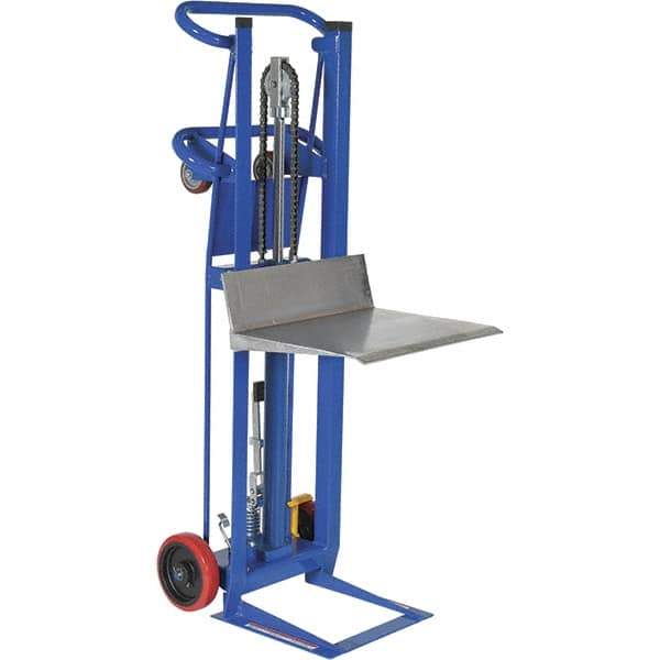 Vestil - 750 Lb Capacity, 52" Lift Height, Portable Workstation Manually Operated Lift - Industrial Tool & Supply