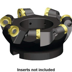 Kennametal - 180mm Cut Diam, 10mm Max Depth, 60mm Arbor Hole, 9 Inserts, RCGX 2006... Insert Style, Indexable Copy Face Mill - KSRM Cutter Style, 10,700 Max RPM, 63mm High, Through Coolant, Series KSRM - Industrial Tool & Supply