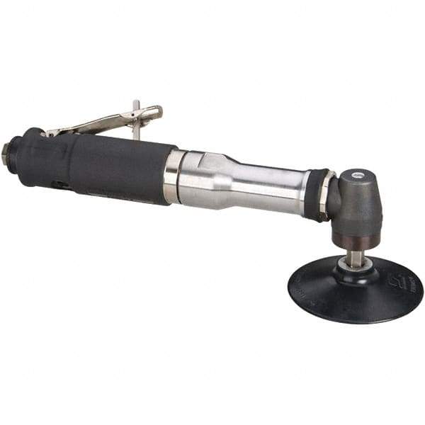 Dynabrade - 4" Max Disc, 12,000 RPM, Pneumatic Handheld Disc Sander - 40 CFM, 1/4 NPT Inlet, 0.7 hp, 90 psi - Industrial Tool & Supply