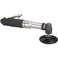 Dynabrade - 4" Max Disc, 12,000 RPM, Pneumatic Handheld Disc Sander - 40 CFM, 1/4 NPT Inlet, 0.7 hp, 90 psi - Industrial Tool & Supply