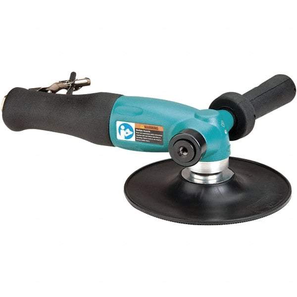 Dynabrade - 7" Max Disc, 8,500 RPM, Pneumatic Handheld Disc Sander - 40 CFM, 3/8" Inlet, 1.3 hp, 90 psi - Industrial Tool & Supply