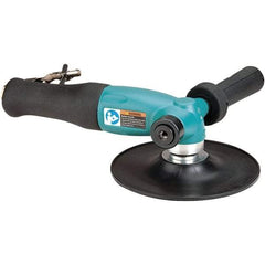 Dynabrade - 7" Max Disc, 8,500 RPM, Pneumatic Handheld Disc Sander - 40 CFM, 3/8" Inlet, 1.3 hp, 90 psi - Industrial Tool & Supply