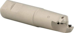 Iscar - 1" Cut Diam, 0.06" Max Depth, 1" Shank Diam, Weldon Shank Indexable High-Feed End Mill - Screw Holding Method, FF WOMT/WOCT, FF WOMW Insert, FF EW Toolholder, Through Coolant - Industrial Tool & Supply