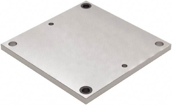 Jergens - 25" Long x 25" Wide Steel Fixture Plate - 1" Plate Thickness - Industrial Tool & Supply