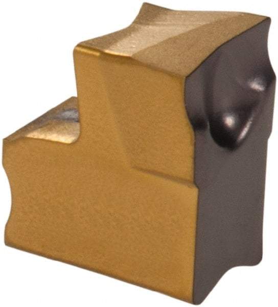 Iscar - TAG C IC808 Grade, 0.199" Cutting Width, Carbide Cutoff Insert - 4° Right Hand Lead Angle, 0.01" Cnr Rad, TiAlN Coated, Single End - Industrial Tool & Supply