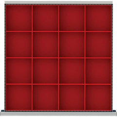 LISTA - 16-Compartment Drawer Divider Layout for 3.15" High Drawers - Industrial Tool & Supply