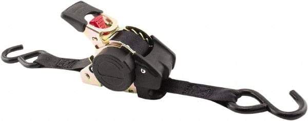 Erickson Manufacturing - 10' Long x 1" Wide, 1,200 Lb Basket Capacity, Polyester Web Sling - Black - Industrial Tool & Supply