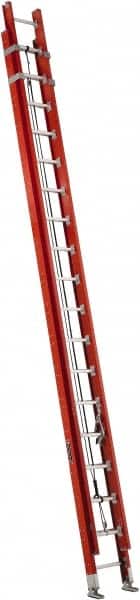 Louisville - 36' High, Type IA Rating, Fiberglass Industrial Extension Ladder - Industrial Tool & Supply