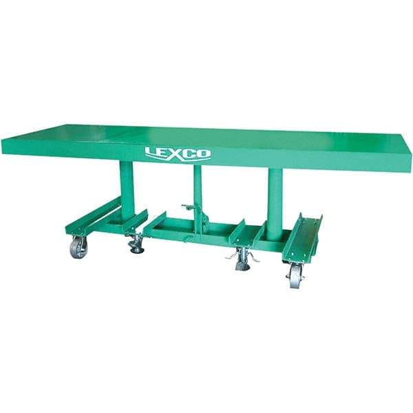 Wesco Industrial Products - 2,000 Lb Capacity Manual Hydraulic Post Lift Table - 30" to 48" Lift Height, 60" Platform Length x 30" Platform Width - Industrial Tool & Supply