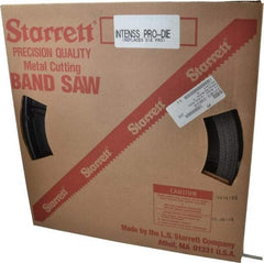 Starrett - 3/8" x 100' x 0.025" Bi-Metal Band Saw Blade Coil Stock - 8 to 12 TPI, Toothed Edge, Straight Form, Raker Set, No Rake Angle, Variable Pitch, Contour Cutting - Industrial Tool & Supply