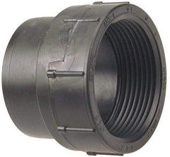 NIBCO - 4", ABS Drain, Waste & Vent Pipe Adapter - Spig x FIPT - Industrial Tool & Supply