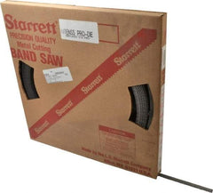 Starrett - 1/2" x 100' x 0.025" Bi-Metal Band Saw Blade Coil Stock - 6 TPI, Toothed Edge, Hook Form, Raker Set, Positive Angle, Constant Pitch, Contour Cutting - Industrial Tool & Supply