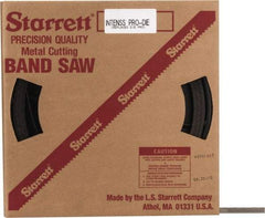 Starrett - 1/2" x 100' x 0.025" Bi-Metal Band Saw Blade Coil Stock - 8 to 12 TPI, Toothed Edge, Straight Form, Raker Set, No Rake Angle, Variable Pitch, Contour Cutting - Industrial Tool & Supply