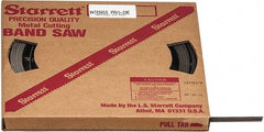 Starrett - 1/2" x 100' x 0.025" Bi-Metal Band Saw Blade Coil Stock - 10 to 14 TPI, Toothed Edge, Straight Form, Raker Set, No Rake Angle, Variable Pitch, Contour Cutting - Industrial Tool & Supply