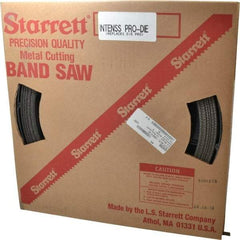 Starrett - 1/2" x 100' x 0.035" Bi-Metal Band Saw Blade Coil Stock - 8 to 12 TPI, Toothed Edge, Straight Form, Raker Set, No Rake Angle, Variable Pitch, Contour Cutting - Industrial Tool & Supply
