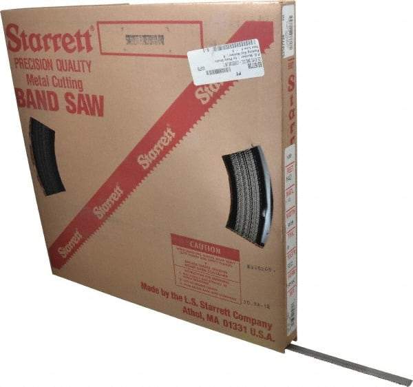 Starrett - 1/2" x 100' x 0.035" Bi-Metal Band Saw Blade Coil Stock - 10 TPI, Toothed Edge, Straight Form, Raker Set, No Rake Angle, Constant Pitch, Contour Cutting - Industrial Tool & Supply