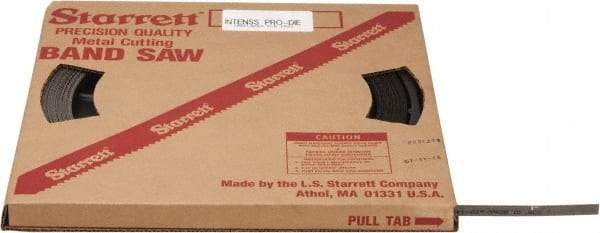 Starrett - 1/2" x 100' x 0.035" Bi-Metal Band Saw Blade Coil Stock - 10 to 14 TPI, Toothed Edge, Straight Form, Raker Set, No Rake Angle, Variable Pitch, Contour Cutting - Industrial Tool & Supply