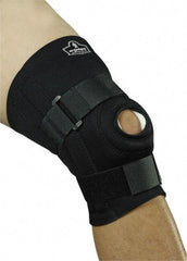 Ergodyne - Size 2XL Neoprene Knee Support - 18 to 20 Inch Fit, Adjustable Strap Style, Open Knee with Front Padding, Black - Industrial Tool & Supply