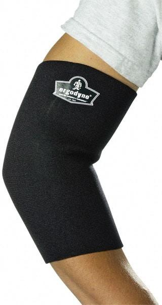 Ergodyne - Size M Neoprene Elbow Sleeve - 10 to 11 Inch, Slip On, Black - Industrial Tool & Supply