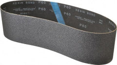 Made in USA - 4" Wide x 36" OAL, 60 Grit, Silicon Carbide Abrasive Belt - Silicon Carbide, Medium, Coated, X/Y Weighted Cloth Backing, Wet/Dry, Series S181 - Industrial Tool & Supply