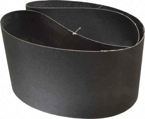 Made in USA - 6" Wide x 48" OAL, 180 Grit, Silicon Carbide Abrasive Belt - Silicon Carbide, Very Fine, Coated, X/Y Weighted Cloth Backing, Wet/Dry, Series S181 - Industrial Tool & Supply
