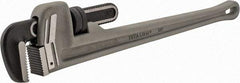 Proto - 24" Aluminum Straight Pipe Wrench - 6" Pipe Capacity - Industrial Tool & Supply
