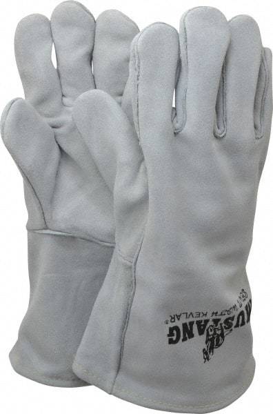 MCR Safety - Size XL Cowhide Welding Glove - 13" OAL, Gauntlet Cuff - Industrial Tool & Supply