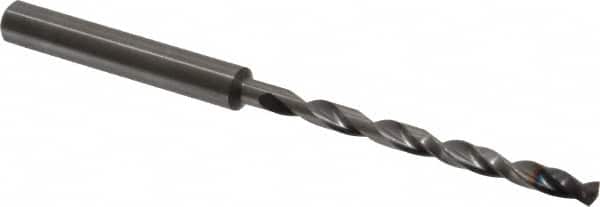 Guhring - 3.6mm 140° 2-Flute Solid Carbide Extra Length Drill Bit - Industrial Tool & Supply