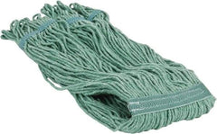 PRO-SOURCE - 5" Green Head Band, Large PET Loop End Mop Pad - 4 Ply, Quick Change Connection, Use for General Purpose - Industrial Tool & Supply