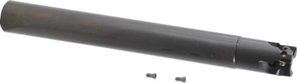 Kennametal - 3/4" Cut Diam, 0.398" Max Depth of Cut, 3/4" Shank Diam, 6.7" OAL, Indexable Square Shoulder End Mill - EC10.., EP10.. Inserts, Cylindrical Shank, 0° Lead Angle, Through Coolant - Industrial Tool & Supply