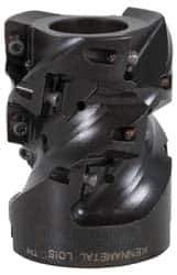 Kennametal - 20 Inserts, 1-1/2" Cut Diam, 3/4" Arbor Diam, 1.417" Max Depth of Cut, Indexable Square-Shoulder Face Mill - 0/90° Lead Angle, 2" High, EC10.., EP10.. Insert Compatibility, Series Mill 1-10 - Industrial Tool & Supply