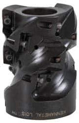 Kennametal - 20 Inserts, 1-1/2" Cut Diam, 3/4" Arbor Diam, 1.417" Max Depth of Cut, Indexable Square-Shoulder Face Mill - 0/90° Lead Angle, 2" High, EC10.., EP10.. Insert Compatibility, Series Mill 1-10 - Industrial Tool & Supply