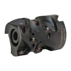 Kennametal - 12 Inserts, 1-1/2" Cut Diam, 3/4" Arbor Diam, 1.417" Max Depth of Cut, Indexable Square-Shoulder Face Mill - 0/90° Lead Angle, 2" High, EC10.., EP10.. Insert Compatibility, Series Mill 1-10 - Industrial Tool & Supply