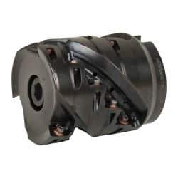 Kennametal - 15 Inserts, 2" Cut Diam, 3/4" Arbor Diam, 1.745" Max Depth of Cut, Indexable Square-Shoulder Face Mill - 0/90° Lead Angle, 2.4" High, EC10.., EP10.. Insert Compatibility, Series Mill 1-10 - Industrial Tool & Supply