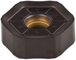 Kennametal - HNPJ535 HD Grade KCPK30 Carbide Milling Insert - TiN/TiCN/Al2O3 Finish, 0.215" Thick, 5/8" Inscribed Circle, 1.2mm Corner Radius - Industrial Tool & Supply