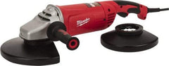 Milwaukee Tool - 7 & 9" Wheel Diam, 6,000 RPM, Corded Angle & Disc Grinder - 5/8-11 Spindle, 120 Volts, 15 Amps, Front Exhaust - Industrial Tool & Supply