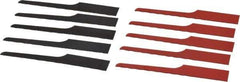 Value Collection - 10 Piece, 4" Long, Steel Reciprocating Saw Blade Set - 24 to 32 Teeth per Inch - Industrial Tool & Supply