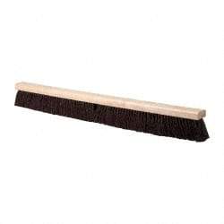 PRO-SOURCE - 36" Heavy Duty Palmyra Push Broom - 4" Bristle Length, Wood Block, Bolt-On Handle Connection, Handle Sold Separately - Industrial Tool & Supply
