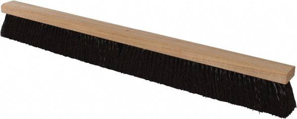 PRO-SOURCE - 36" Heavy Duty Polypropylene Push Broom - 3-1/4" Bristle Length, Wood Block, Bolt-On Handle Connection, Handle Sold Separately - Industrial Tool & Supply