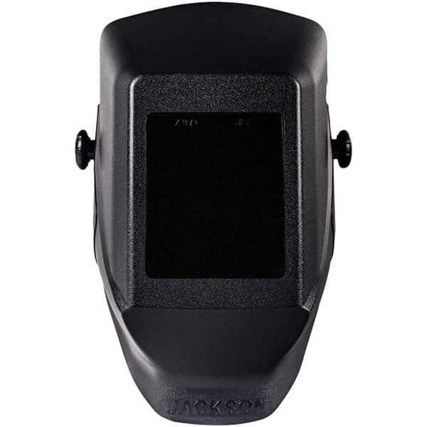 Jackson Safety - 4-1/2" Window Width x 5-1/4" Window Height, 10 Shade Fixed Shade Lens, Fixed Front Welding Helmet - Black Thermoplastic - Industrial Tool & Supply