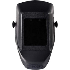 Jackson Safety - 4-1/2" Window Width x 5-1/4" Window Height, 10 Shade Fixed Shade Lens, Fixed Front Welding Helmet - Black Thermoplastic - Industrial Tool & Supply