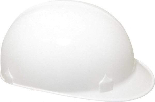 Jackson Safety - 4-Point Suspension, High Density Polyethylene Bump Cap - Pinlock, White - Industrial Tool & Supply