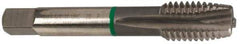 Guhring - M10x1.50 Metric Coarse, 3 Flute, Bright Finish, Cobalt Spiral Point Tap - Plug Chamfer, Right Hand Thread, 2.941" OAL, 0.79" Thread Length, 0.381" Shank Diam, 6H Class of Fit, Series 3912 - Exact Industrial Supply