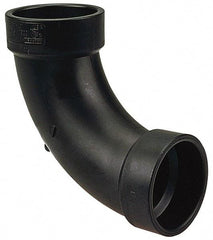 NIBCO - 3", ABS Drain, Waste & Vent Pipe 90 Long Radius Elbow - Hub x Hub - Industrial Tool & Supply